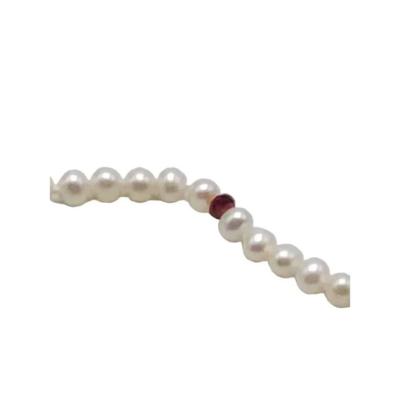 925 Sterling Silver Pearl Multi-Color Gemstone Beaded Statement Necklace - Picture 4 of 6